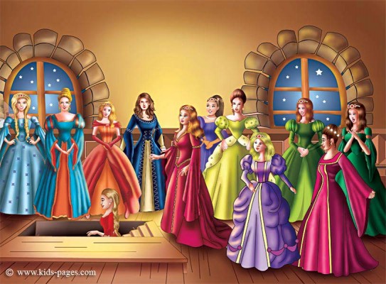 barbie 12 dancing princesses coloring pages